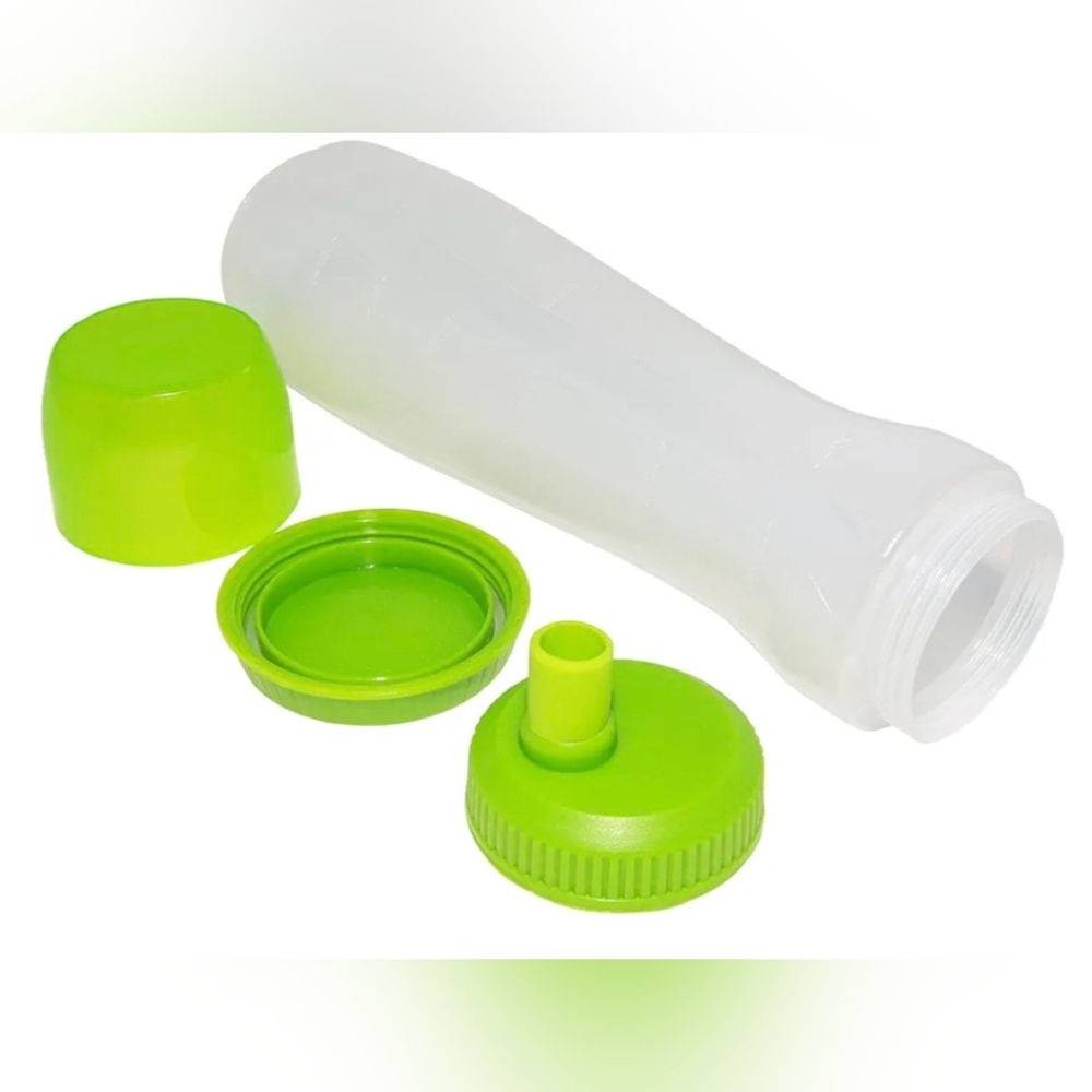 Batter Dispenser Easy-Squeeze Plastic Bottle Drip-Free Nozzle